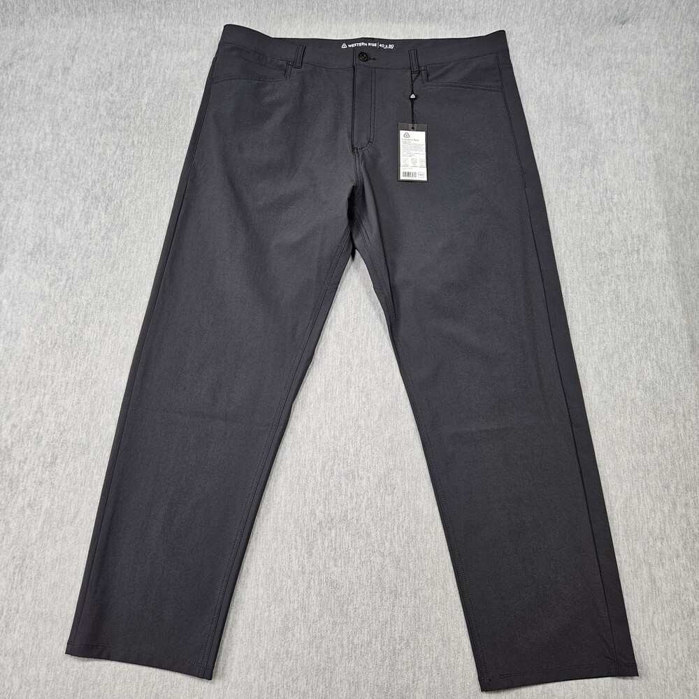 Western Rise Evolution Pant Men's 40x30 Black Slim Fit Lightweight 4 Way Stretch